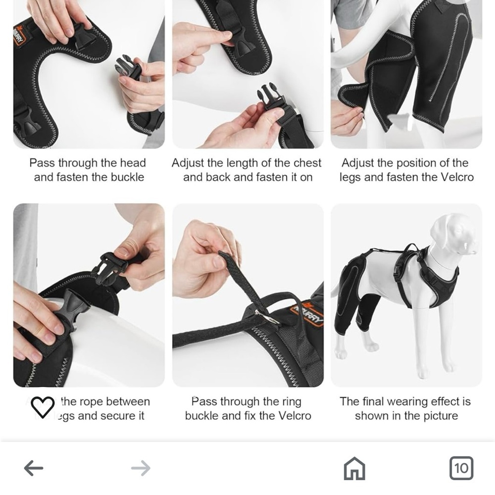 CHAMIN/RISURRY Dog Knee Brace
Visit >
Support for Back Legs with Metal..